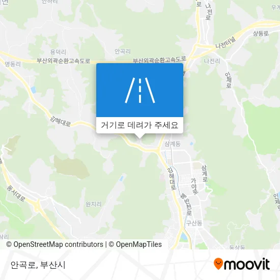 안곡로 지도