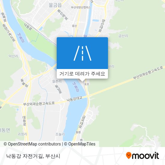 낙동강 자전거길 지도