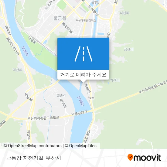 낙동강 자전거길 지도