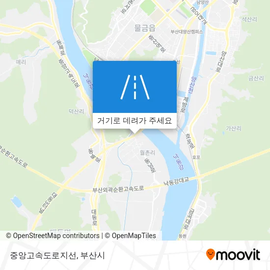중앙고속도로지선 지도
