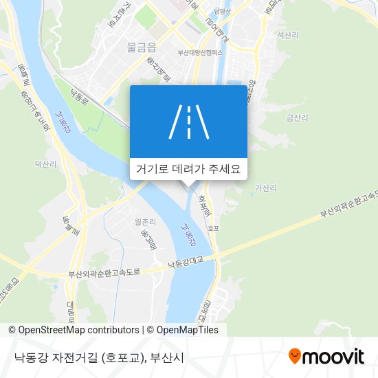 낙동강 자전거길 (호포교) 지도