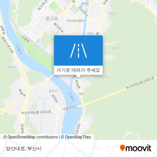 양산대로 지도