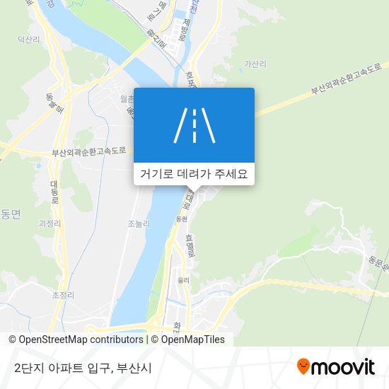2단지 아파트 입구 지도