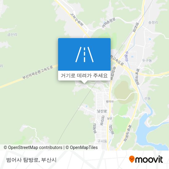 범어사 탐방로 지도
