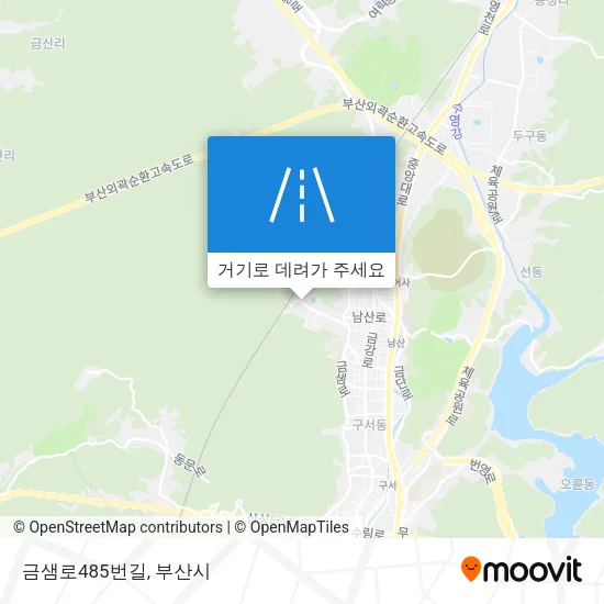 금샘로485번길 지도