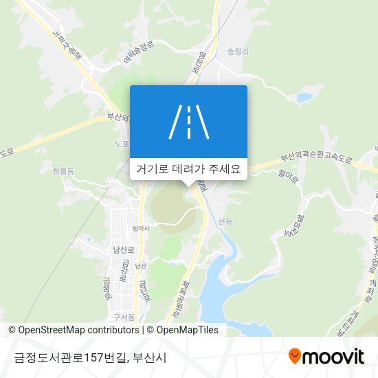 금정도서관로157번길 지도