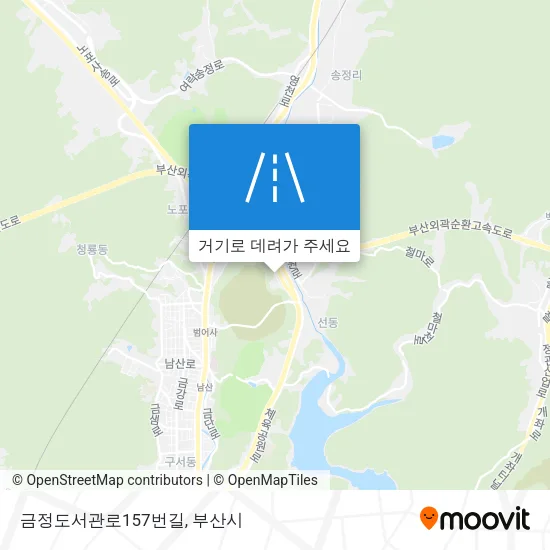 금정도서관로157번길 지도