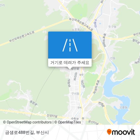금샘로488번길 지도