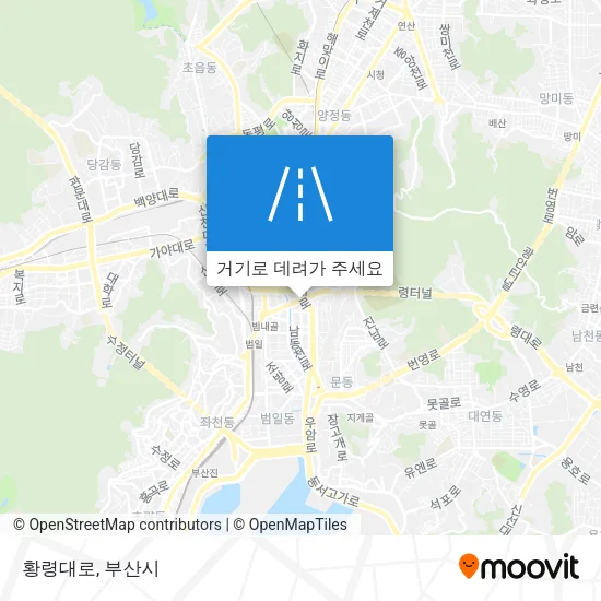 황령대로 지도
