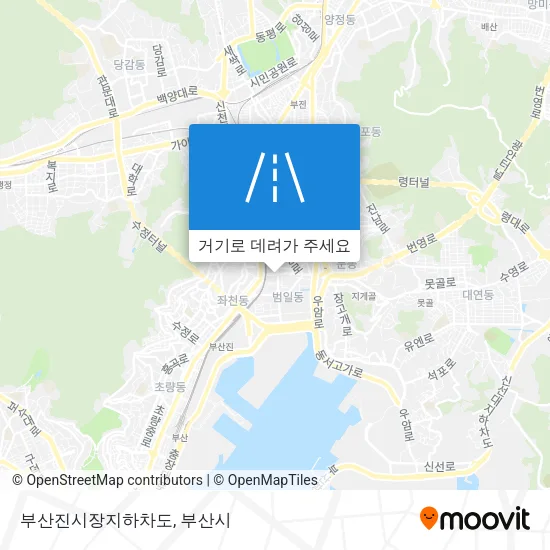 부산진시장지하차도 지도