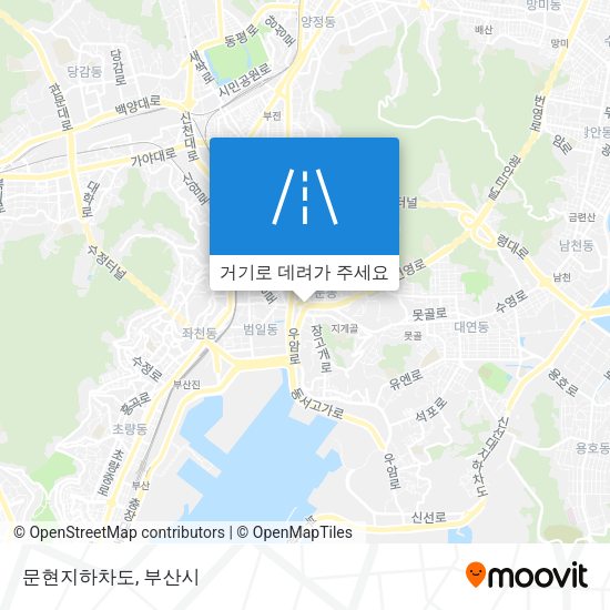 문현지하차도 지도
