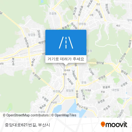 중앙대로621번길 지도