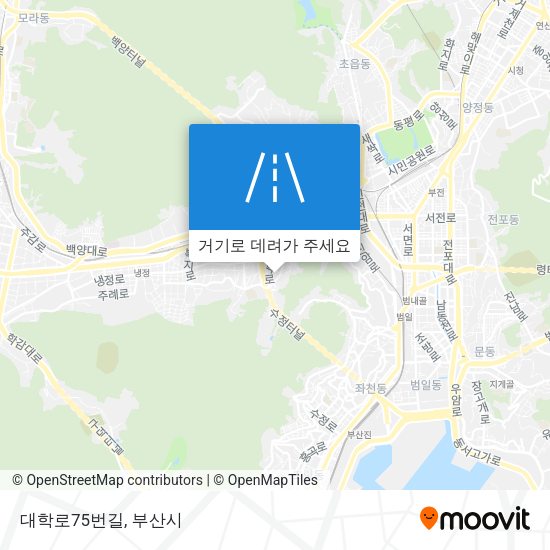 대학로75번길 지도