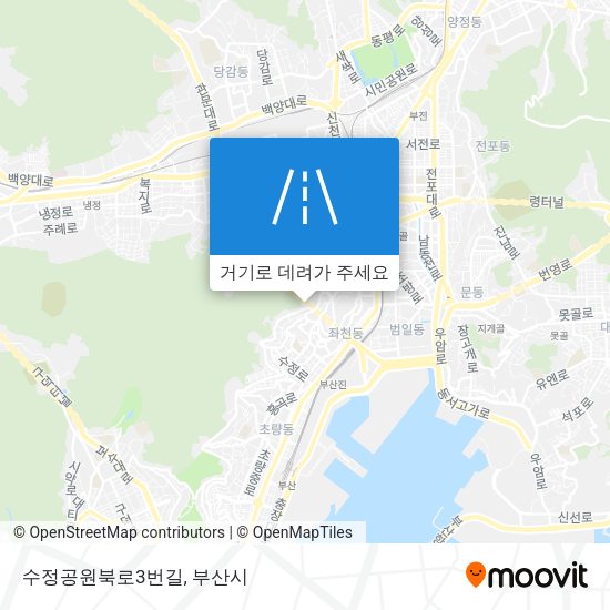 수정공원북로3번길 지도