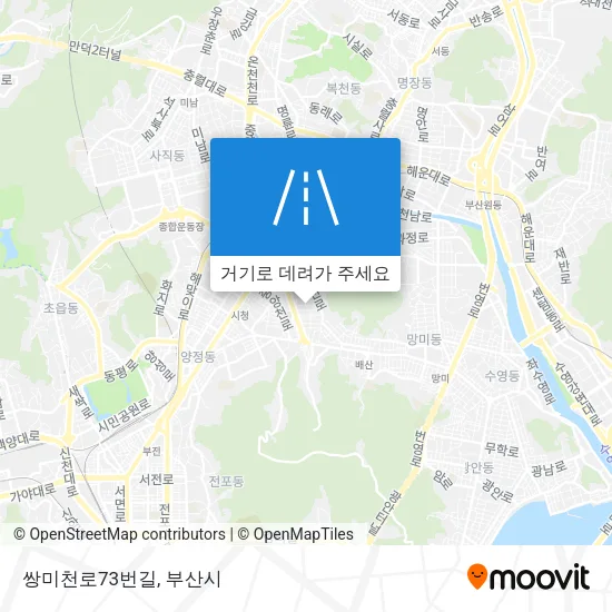 쌍미천로73번길 지도