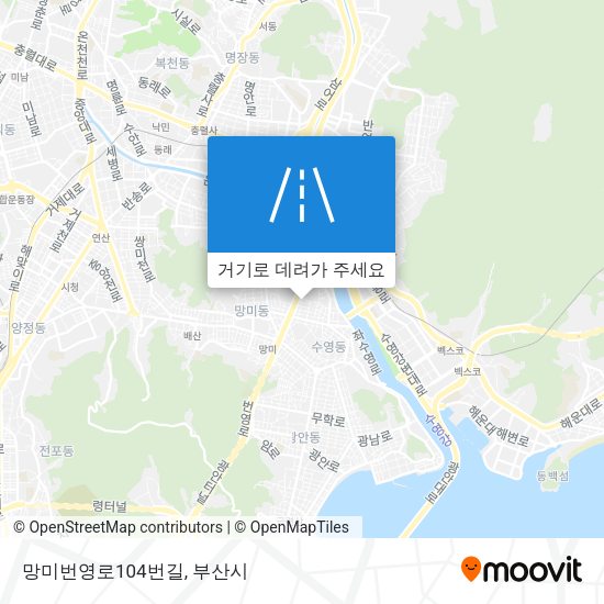 망미번영로104번길 지도