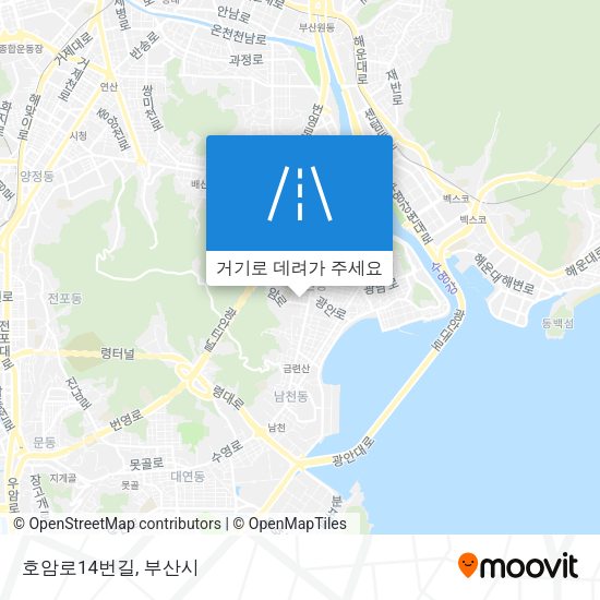 호암로14번길 지도