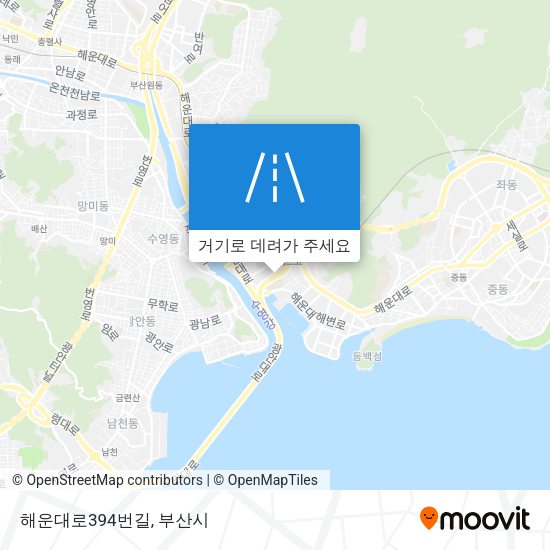 해운대로394번길 지도