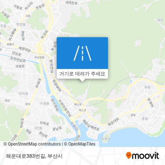 해운대로383번길 지도