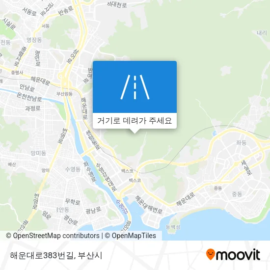 해운대로383번길 지도