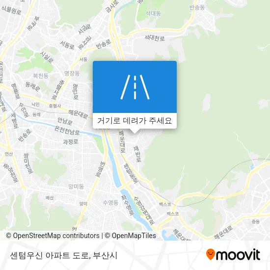 센텀우신 아파트 도로 지도