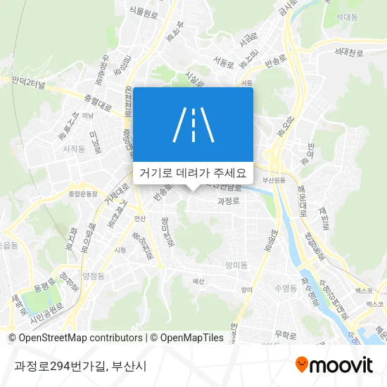과정로294번가길 지도