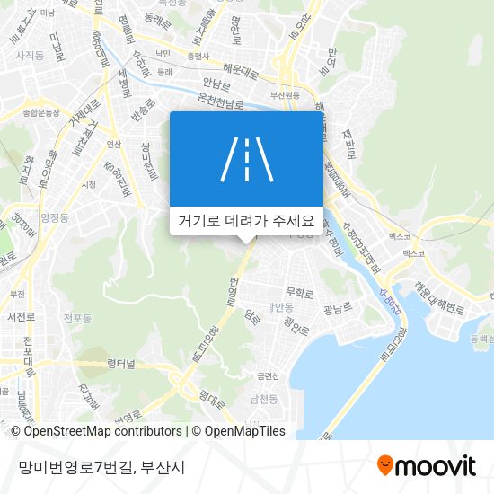 망미번영로7번길 지도