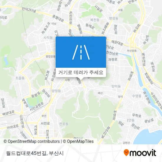 월드컵대로45번길 지도