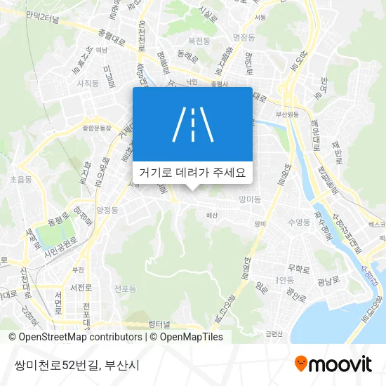 쌍미천로52번길 지도