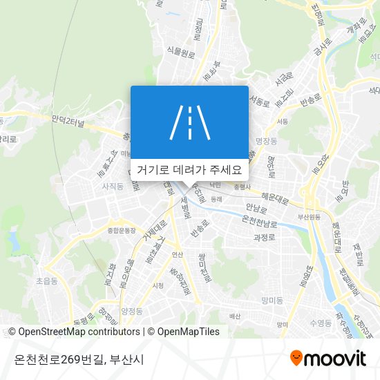 온천천로269번길 지도
