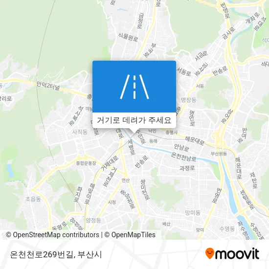 온천천로269번길 지도