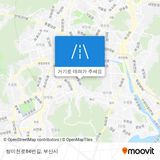 쌍미천로84번길 지도