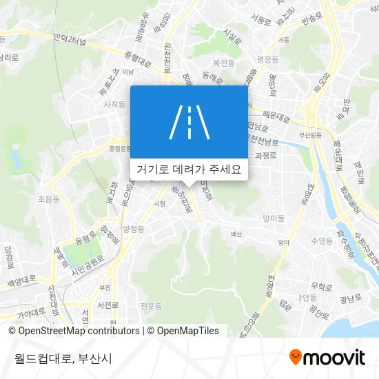 월드컵대로 지도