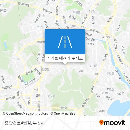 중앙천로4번길 지도