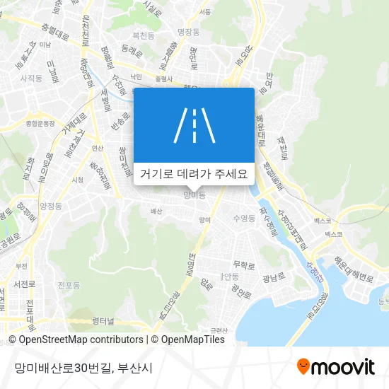 망미배산로30번길 지도