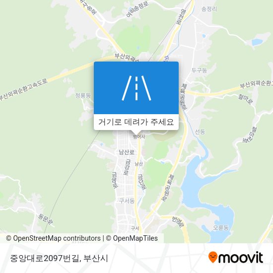 중앙대로2097번길 지도