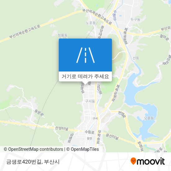금샘로420번길 지도
