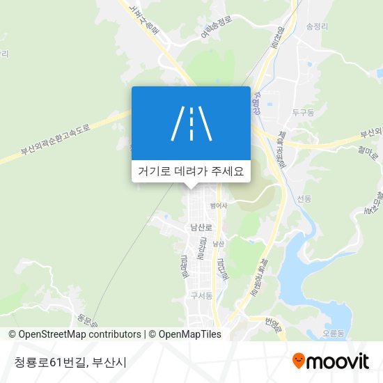 청룡로61번길 지도