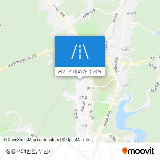 청룡로54번길 지도