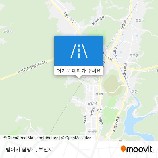 범어사 탐방로 지도