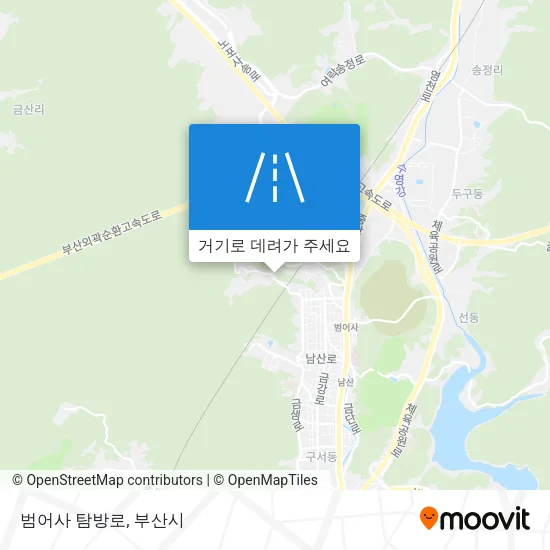 범어사 탐방로 지도