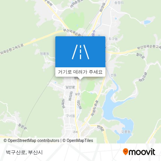 벅구산로 지도