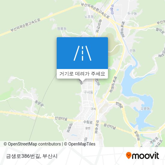 금샘로386번길 지도