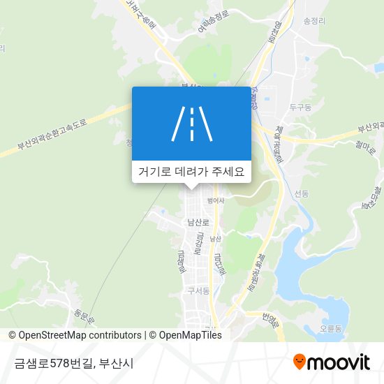 금샘로578번길 지도