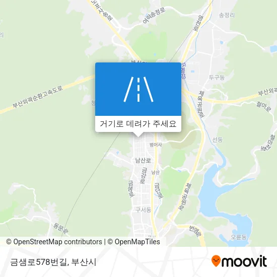 금샘로578번길 지도
