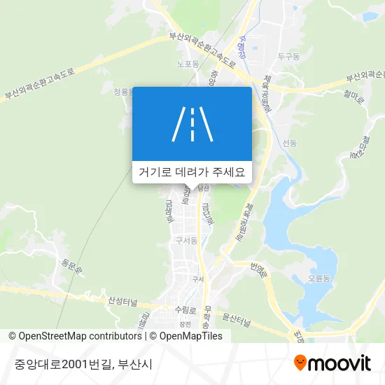 중앙대로2001번길 지도
