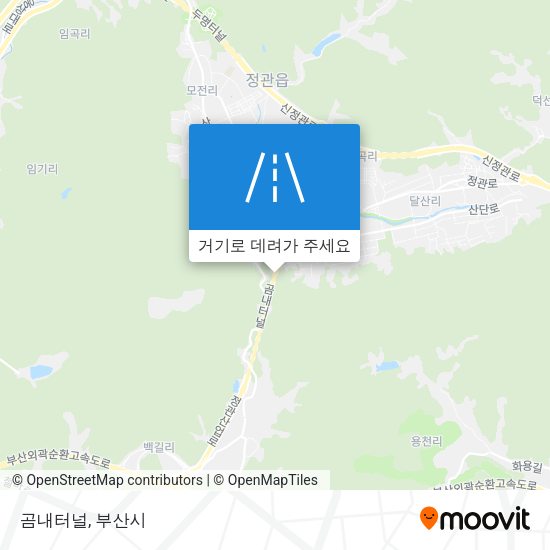 곰내터널 지도