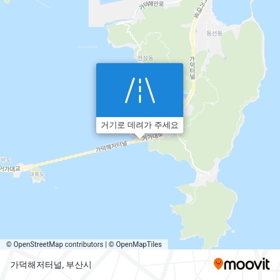 가덕해저터널 지도