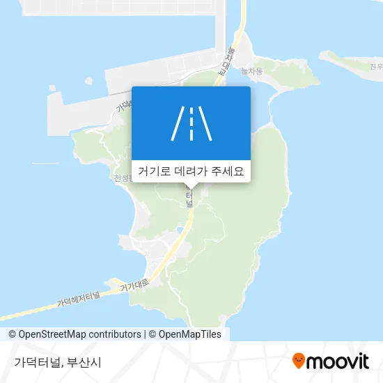 가덕터널 지도
