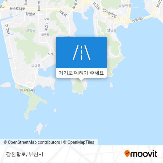 감천항로 지도